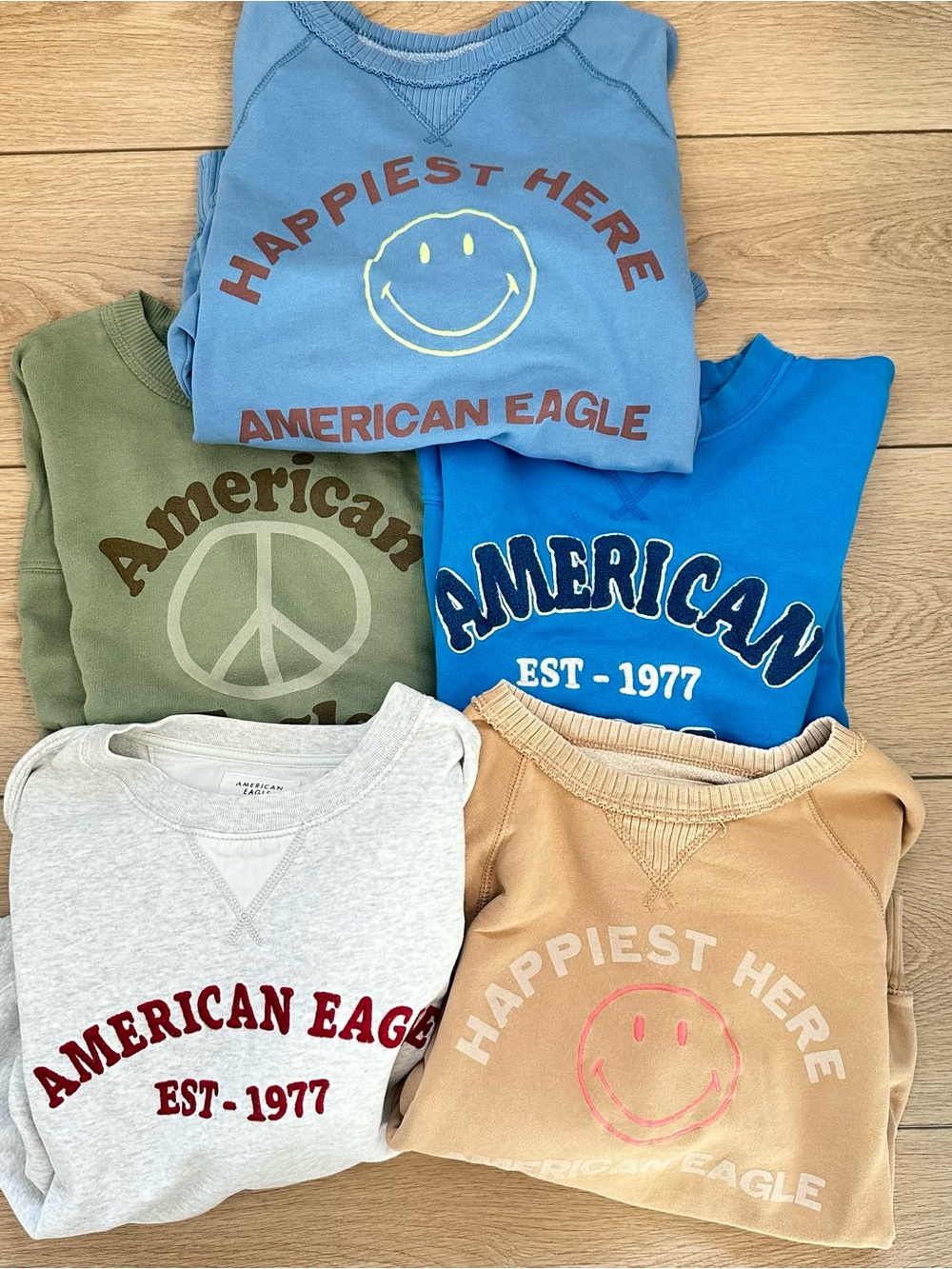 American Eagle crewneck bundle xs